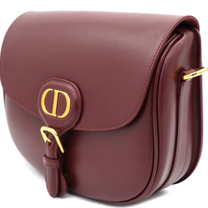 Box Calfskin Medium Bobby Flap Dark Tan