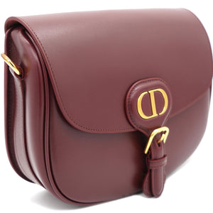 Box Calfskin Medium Bobby Flap Dark Tan