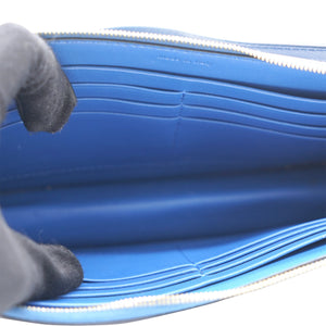 Indigo Leather Clutch
