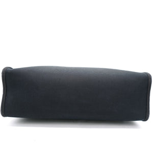 Black/Cacao Canvas and Leather Herbag Zip 31 Bag