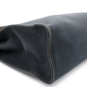 Black/Cacao Canvas and Leather Herbag Zip 31 Bag