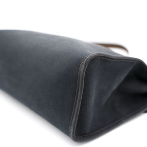 Black/Cacao Canvas and Leather Herbag Zip 31 Bag