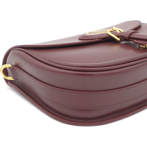 Box Calfskin Medium Bobby Flap Dark Tan