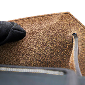 Black/Cacao Canvas and Leather Herbag Zip 31 Bag
