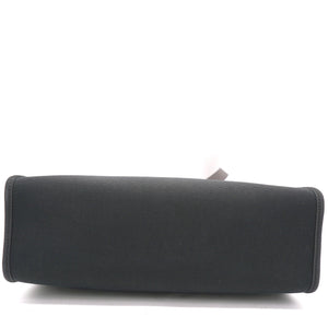 Black/Cacao Canvas and Leather Herbag Zip 31 Bag