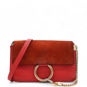 Small Faye Leather Crossbody Bag