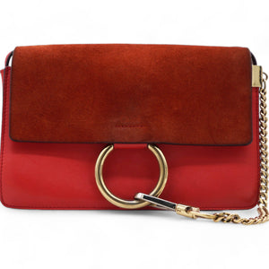 Small Faye Leather Crossbody Bag