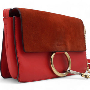 Small Faye Leather Crossbody Bag