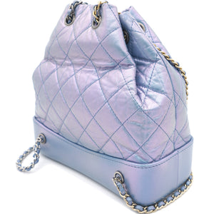 Gabrielle backpack in Purple leather