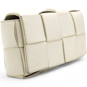 Interwoven Fold-Over Shoulder Bag