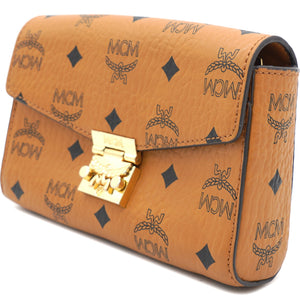 Cognac Visetos Coated Canvas Patricia Wallet on Chain