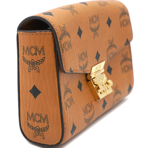 Cognac Visetos Coated Canvas Patricia Wallet on Chain