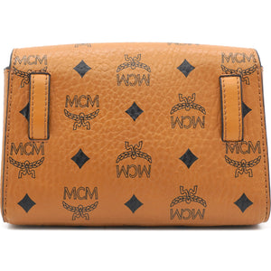 Cognac Visetos Coated Canvas Patricia Wallet on Chain