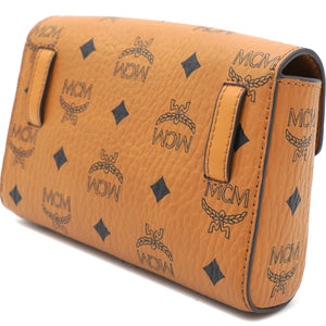 Cognac Visetos Coated Canvas Patricia Wallet on Chain
