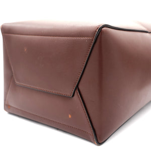 Supersoft Calfskin Sangle Bucket Bag Wine