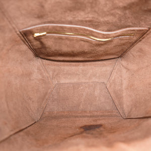 Supersoft Calfskin Sangle Bucket Bag Wine