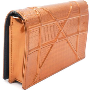 Bronze Leather Diorama Wallet on Chain