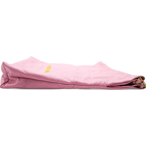 Shiny Quilted Chanel 22 Drawstring Bag Pink Large