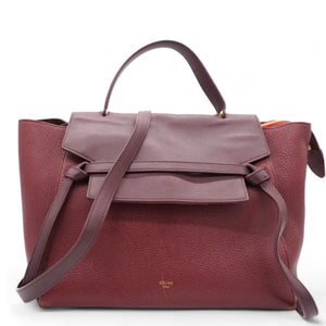 Grained Calfskin Mini Belt Bag Light Burgundy