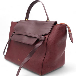 Grained Calfskin Mini Belt Bag Light Burgundy