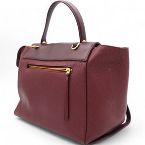 Grained Calfskin Mini Belt Bag Light Burgundy