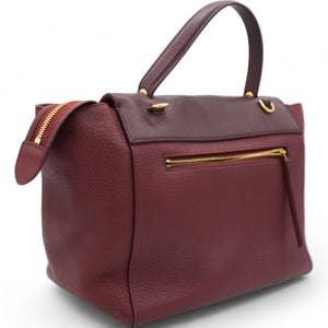 Grained Calfskin Mini Belt Bag Light Burgundy