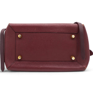 Grained Calfskin Mini Belt Bag Light Burgundy