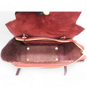 Grained Calfskin Mini Belt Bag Light Burgundy