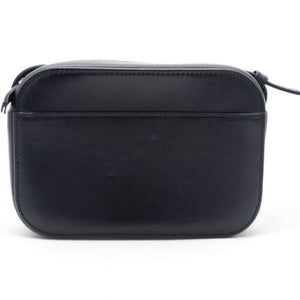 Calfskin Lipstick Logo XS Everyday Camera Bag Black