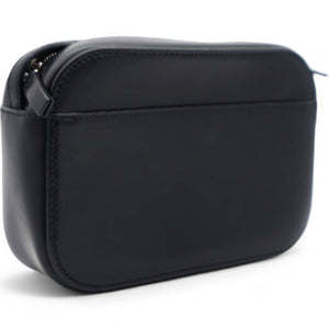 Calfskin Lipstick Logo XS Everyday Camera Bag Black