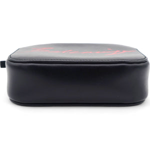 Calfskin Lipstick Logo XS Everyday Camera Bag Black