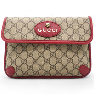 GG Supreme Web Totem Three Piece Monogram Shoulder Bag Red