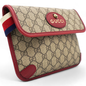GG Supreme Web Totem Three Piece Monogram Shoulder Bag Red