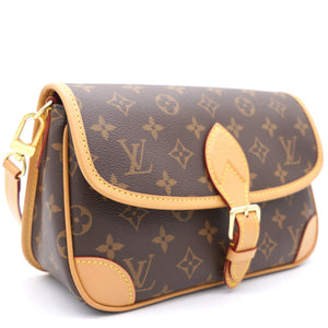Diane Monogram Canvas Shoulder Bag