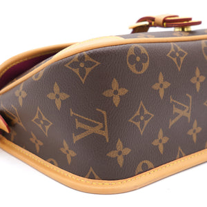 Diane Monogram Canvas Shoulder Bag