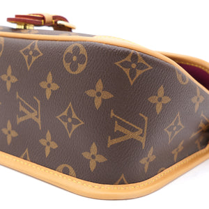 Diane Monogram Canvas Shoulder Bag