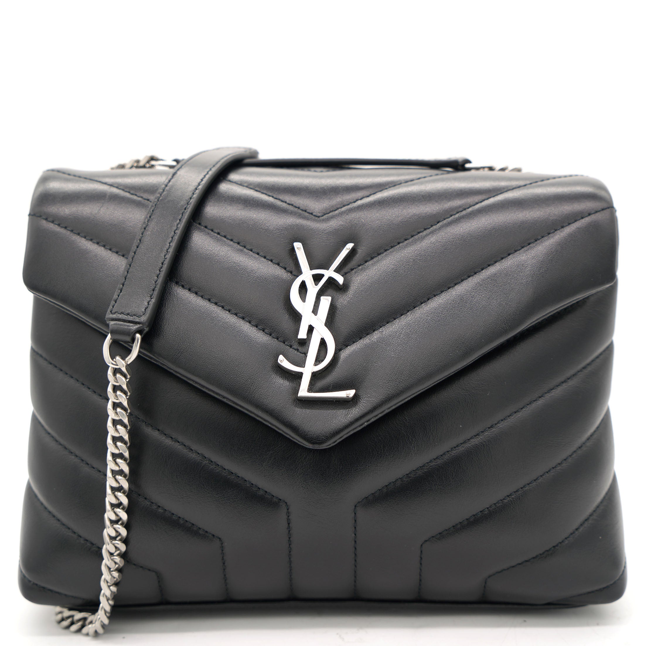 Matelassé Leather Small Loulou Shoulder Bag