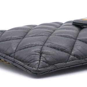 2.55 Calfskin Quilted Small Phone Case With Chain