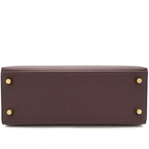 Chocolate Brown Epsom Leather Gold Hardware Kelly 25 Bag