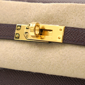 Chocolate Brown Epsom Leather Gold Hardware Kelly 25 Bag