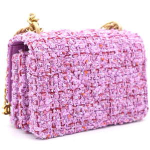 Pink Tweed Card on Chain
