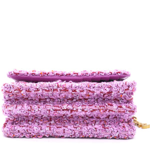 Pink Tweed Card on Chain
