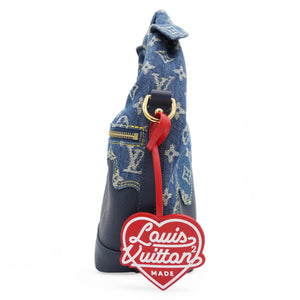 X NIGO Taurillon Monogram Denim Japanese Cruiser Blue
