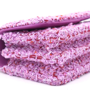 Pink Tweed Card on Chain