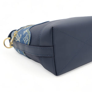 X NIGO Taurillon Monogram Denim Japanese Cruiser Blue
