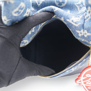 X NIGO Taurillon Monogram Denim Japanese Cruiser Blue