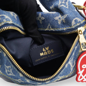 X NIGO Taurillon Monogram Denim Japanese Cruiser Blue