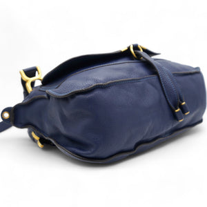Calfskin Medium Marcie Satchel Royal