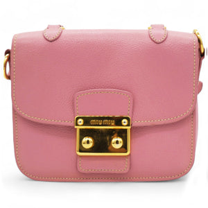 Goatskin Madras Shoulder Bag Rosa