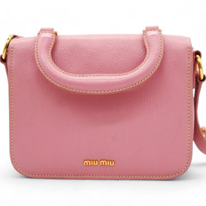 Goatskin Madras Shoulder Bag Rosa